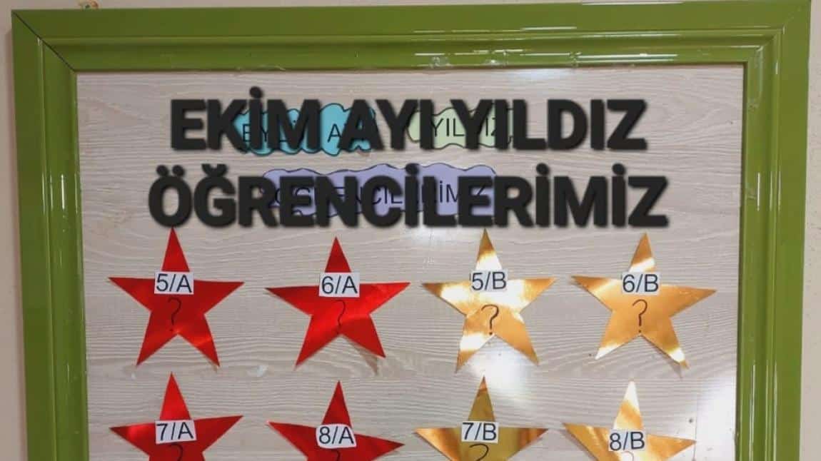 EKİM AYI YILDIZ ÖĞRENCİLERİ VE TEMİZ SINIFI