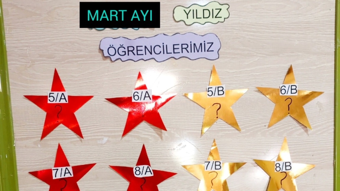 MART AYI YILDIZ ÖĞRENCİLERİ VE TEMİZ SINIFI